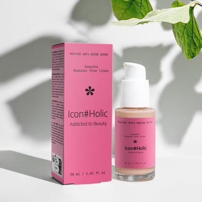 Peptide & Hyaluron Serum flacon met luxe verpakking voor anti-aging verzorging